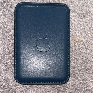Apple Navy Leather MagSafe Card Holder